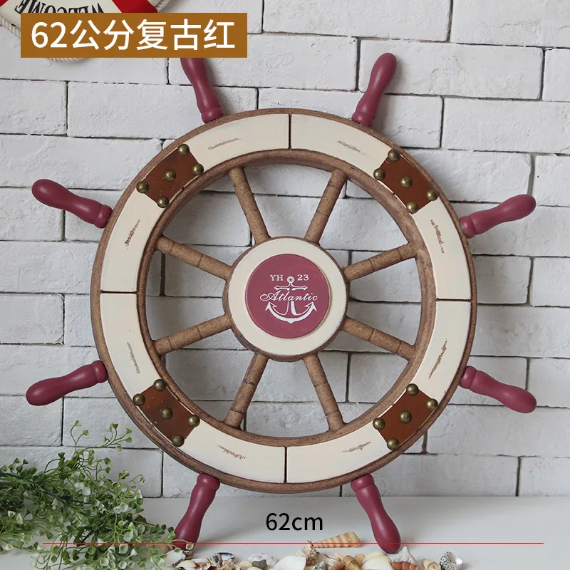 Huaqi Hya04 Mediterranean Party Decor Nautical Wooden Wall Decor Rudder ...