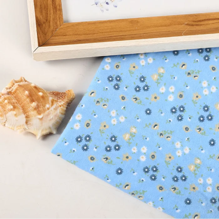 100% хлопковая одежда для малышей с принтами ткань для простыней на кровать