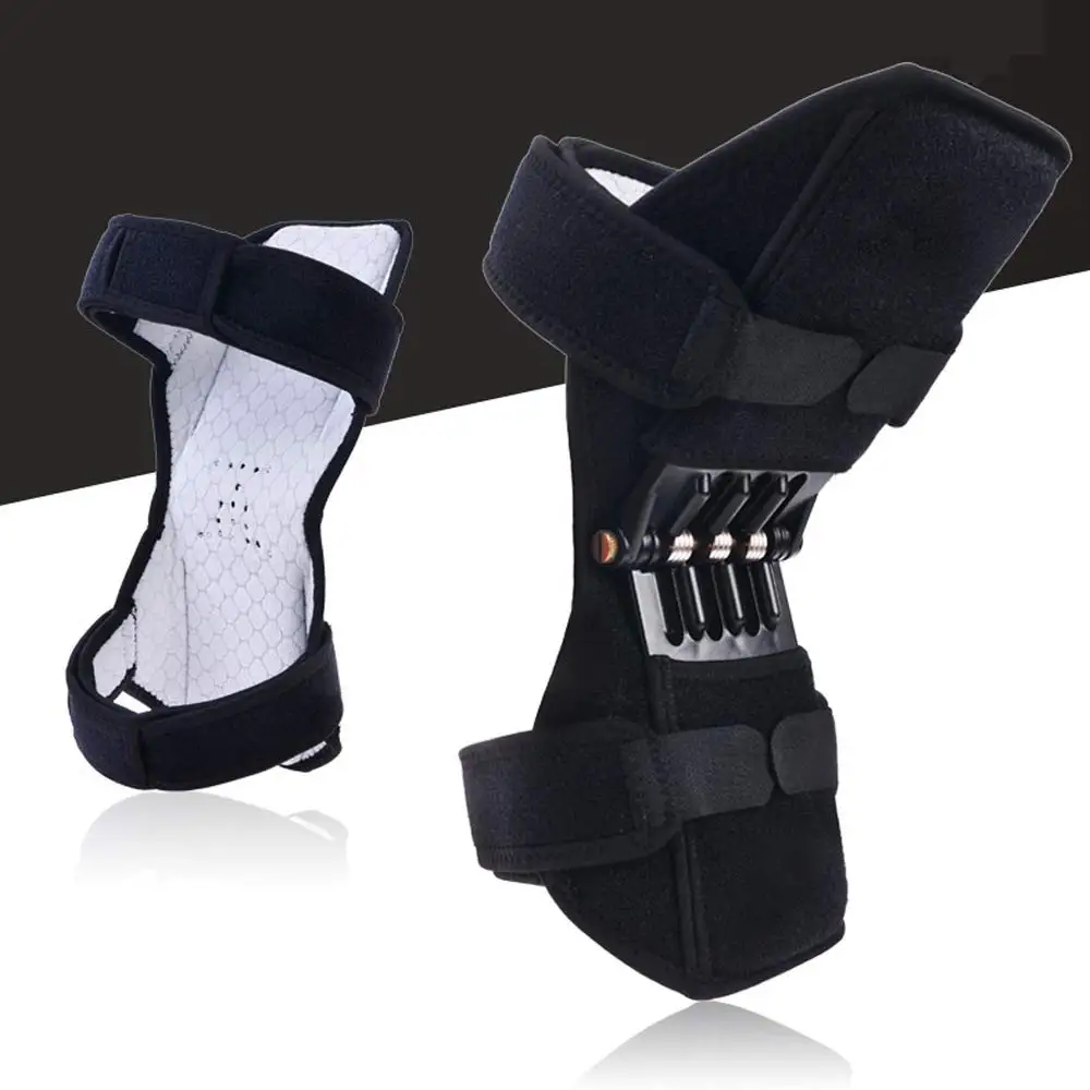 Spring Knee Brace Power Knee Joint Support Stabilizer Pads Knee Booster