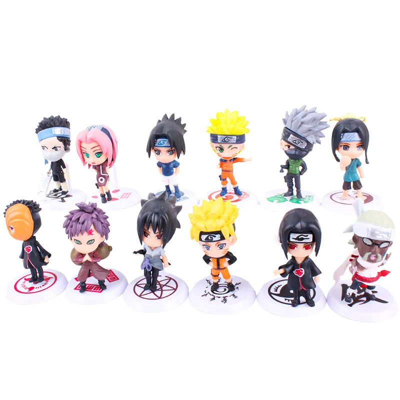 Wholesale high quality 6 style anime Narutos pvc action model figure toys Narutos action figure