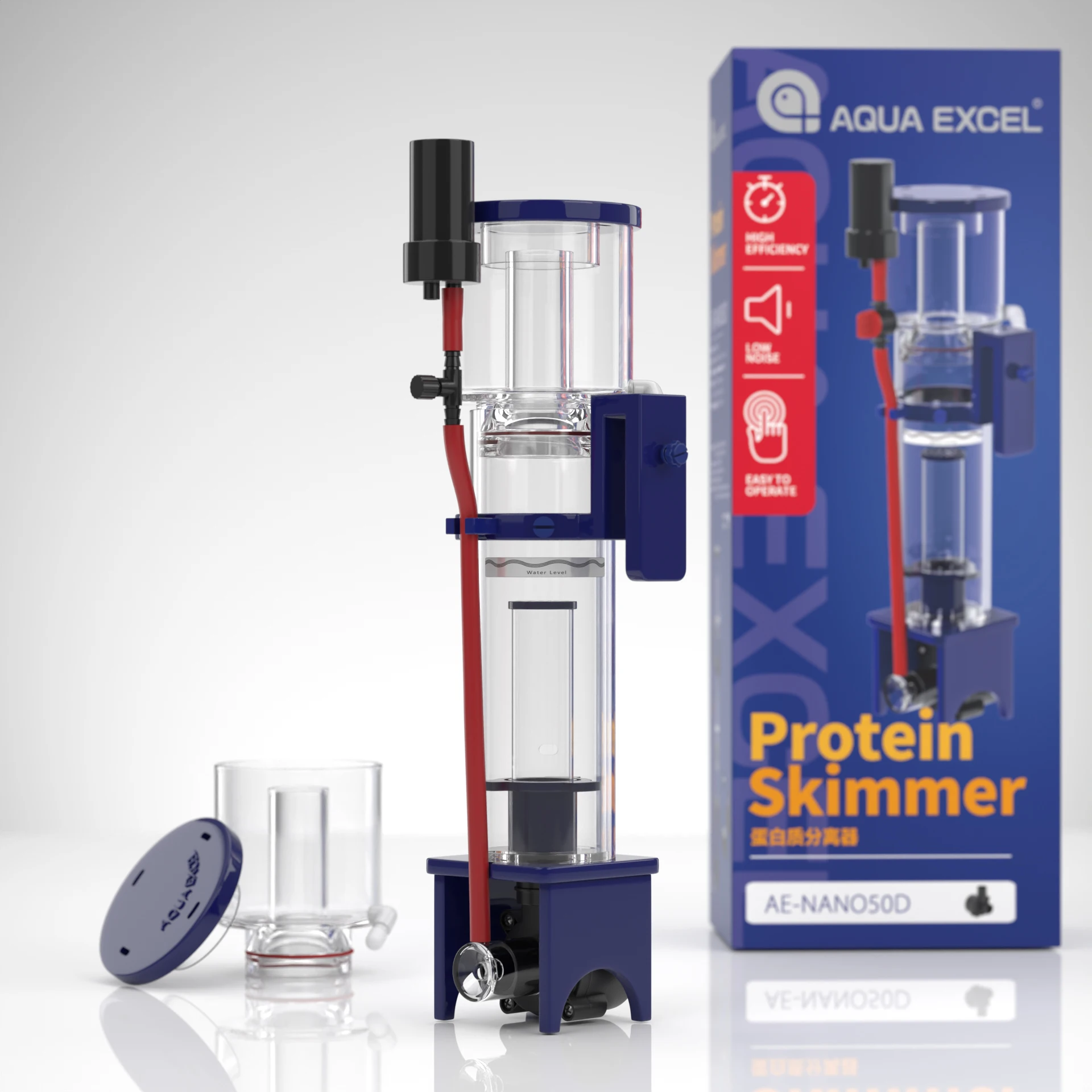 AQUAEXCEL Nano50D Protein Skimmer DC Pump for 120L/30Gals for