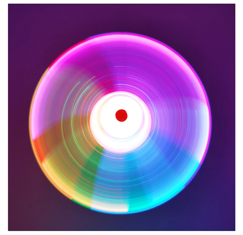 Новая акриловая Пиксельная игрушка светодиодная вращающаяся ветряная мельница прозрачные мигающие детские игрушки