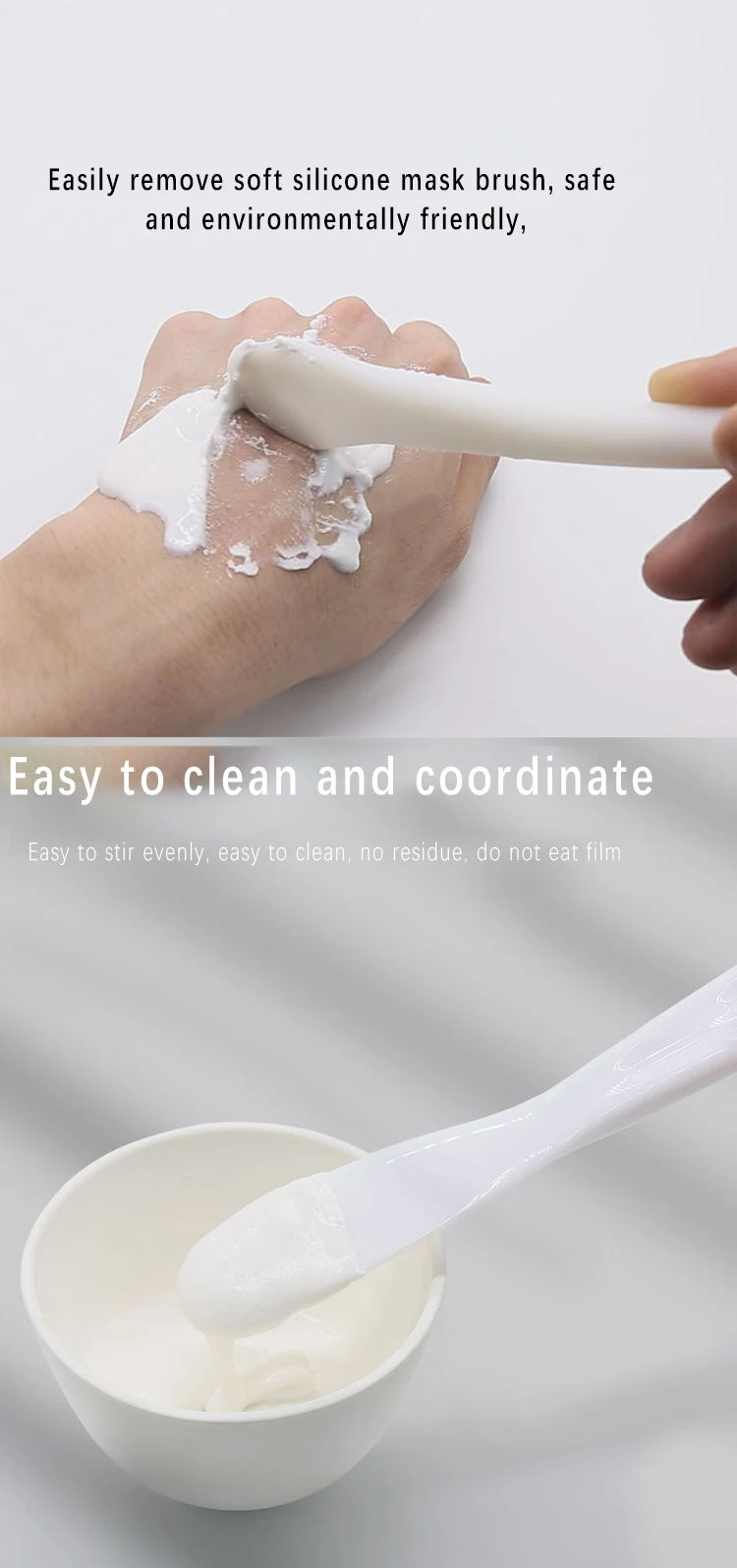 Beauty Spa Skincare Black Diy Cosmetic Clay Flexible Facial Mixing Bowl