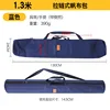 Fermeture éclair de 13 m avec poche latérale - carreau de 24 cm - bleu