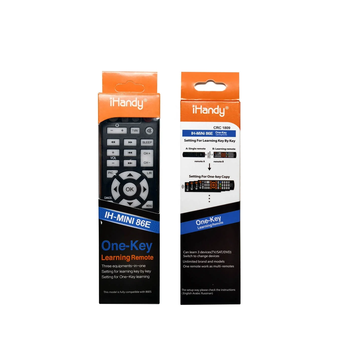 Ihandy MINI86E学習コードリモコンテレビから学ぶdvd sat