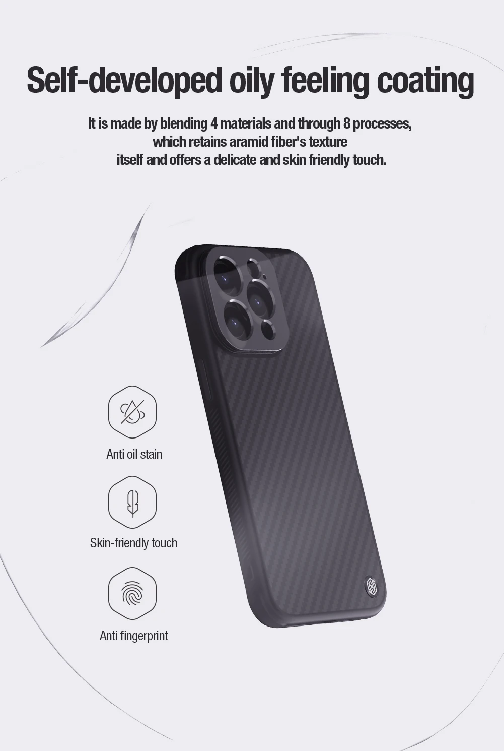 iPhone 16 Pro | Nillkin CarboProp for Iphone 16 pro - 16 pro Max | iPhone 16 Pro | Nillkin