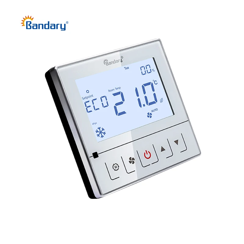 Bandary 24v 2 Pipe 4 Pipe Rs485 Cold Hotel FCU Room Modbus Thermostat