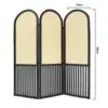 180cm high, 50cm wide [3 panels] - Retro Black