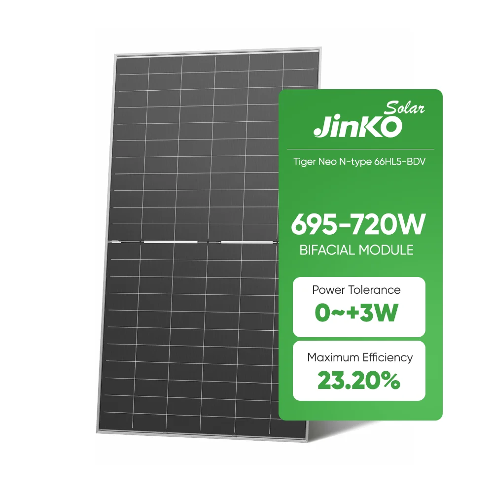 Jinko N-Type 710W Dual Glass Bifacial High Efficiency Solar Panels