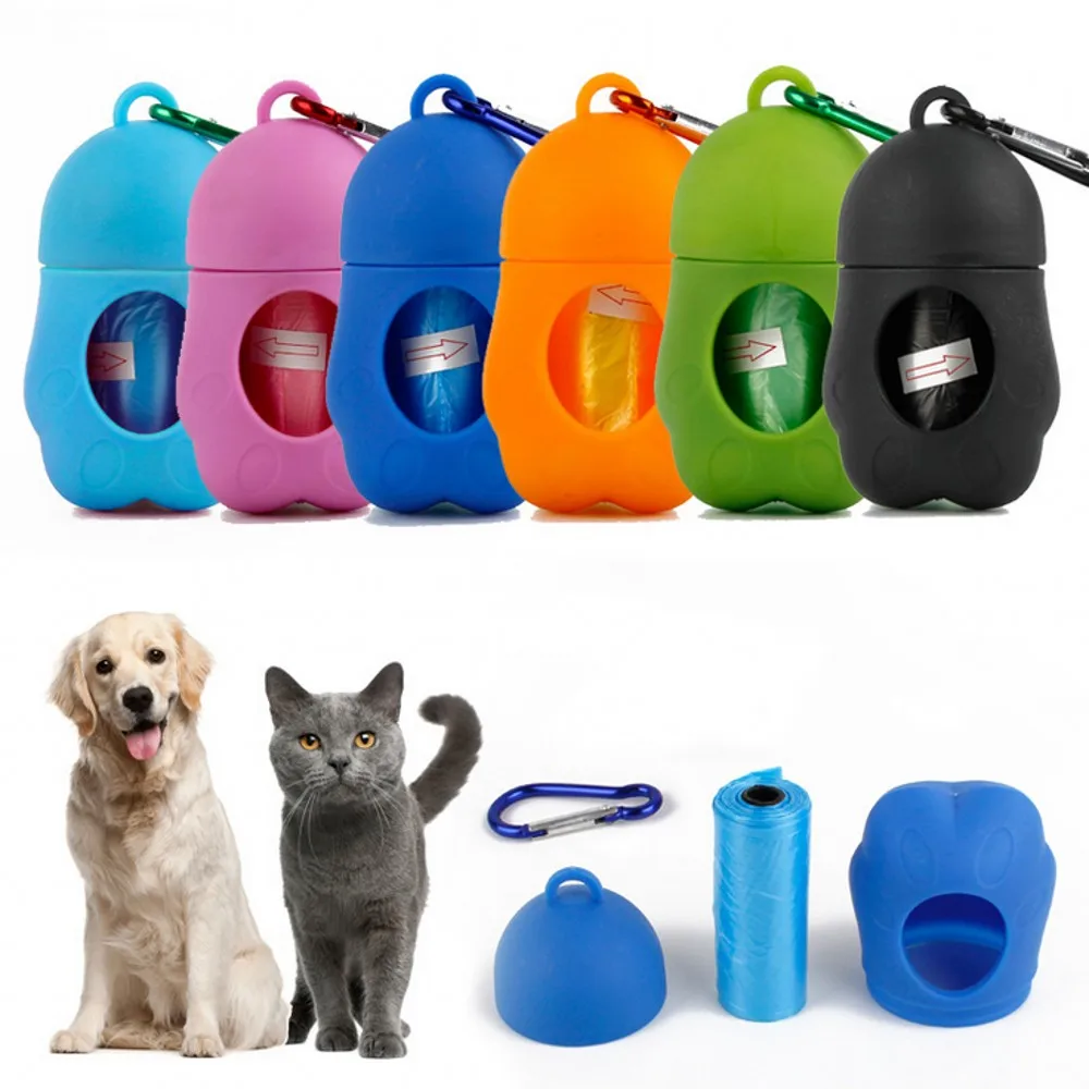 eco friendly dog poop bag holder custom logo dog poop dispenser 