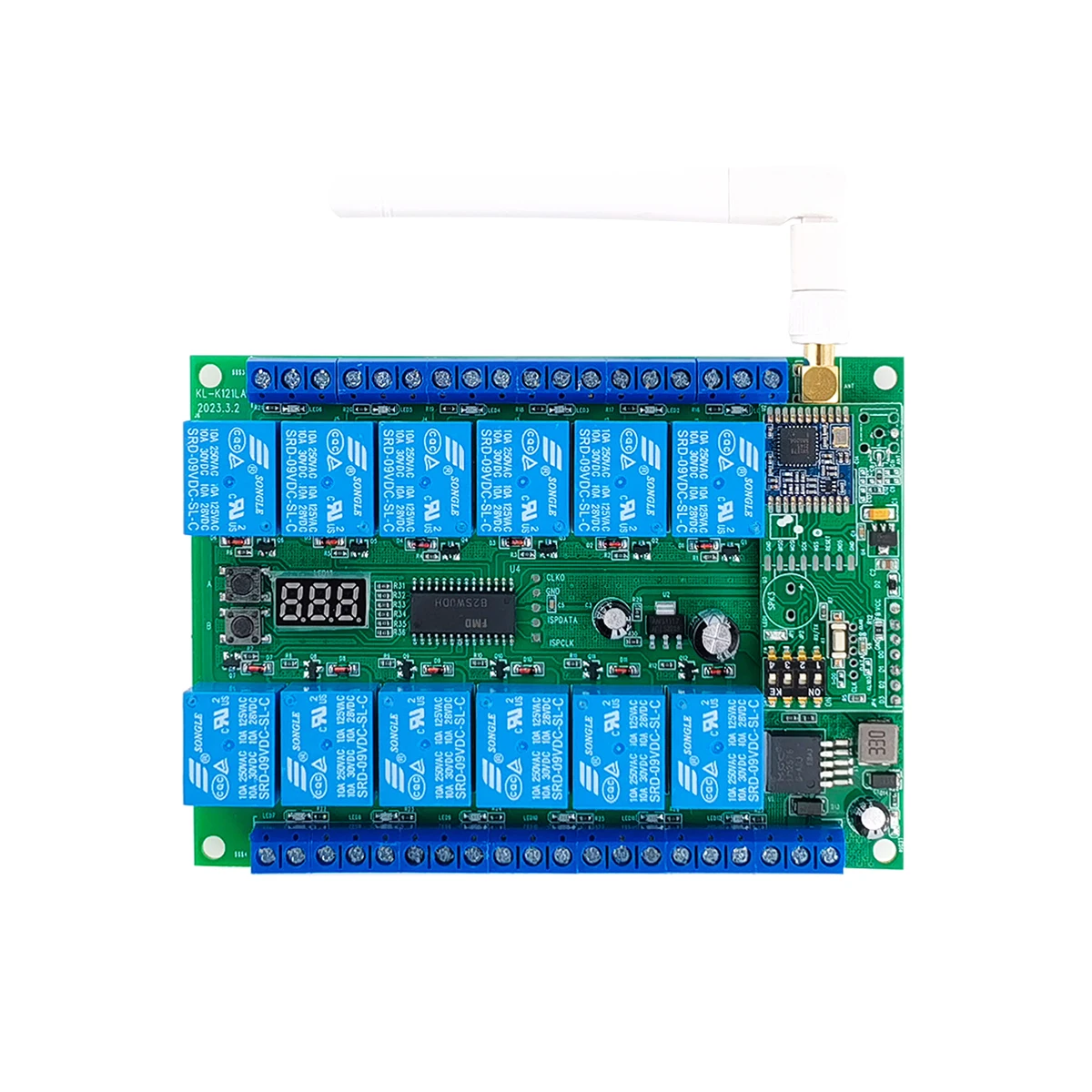 12 Channel 433Mhz Rf Relay Controller 5Km Dc12V Remote Control Switch Lora Wireless Receiver for Agricultural Irrigation