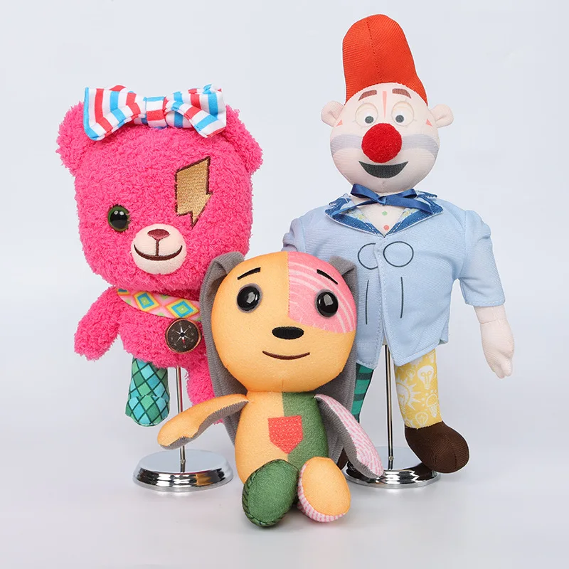 柔らかいぬいぐるみぬいぐるみスプライシングウサギとクマの人形