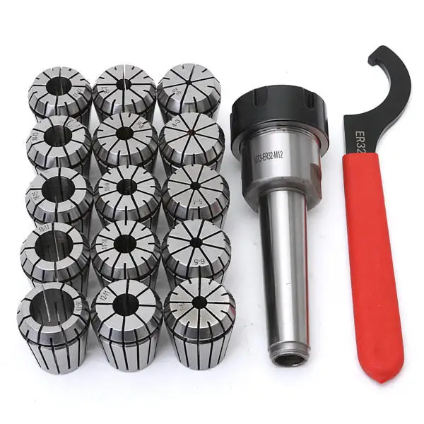 Lathe Machine Milling Chuck Set MT3 R8 Tool Holder ER40 Collet Set