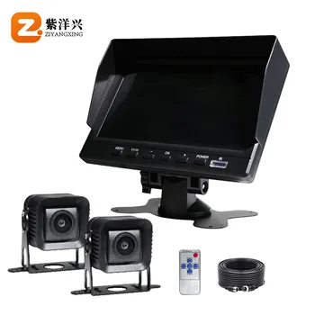 ZYX OEM  Vehicle Monitor System 1080P AHD Camera 7 inch Touch Screen  DVR for Car/Truck/Bus Surveillance Parking Recorder