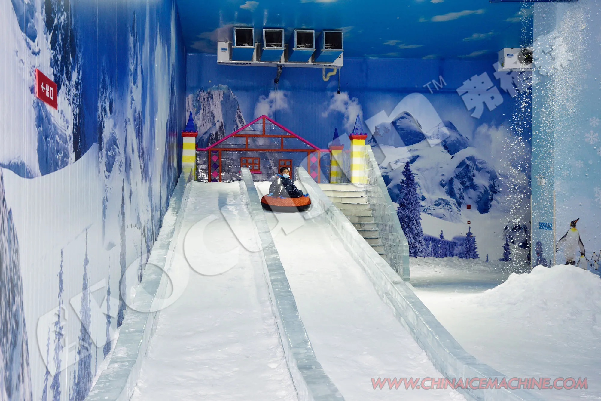 2024 Snow Making Machine Outdoor Indoor Snow Scenery Making Four