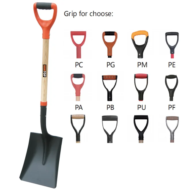 71318 Hantop Square Garden Shovel S519 With Wooden Handle Pa Grip Buy