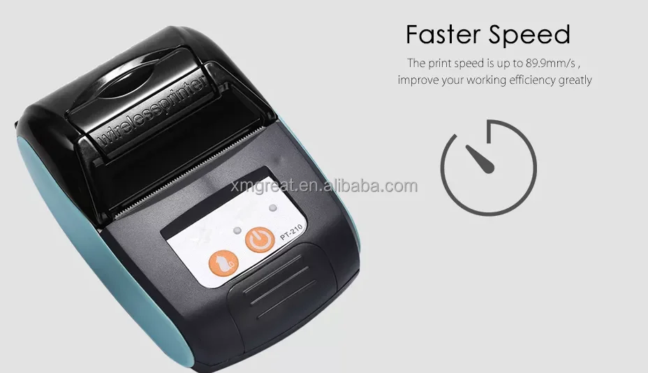 Cheap Handheld Restaurant Thermal Receipt Printer Pt210 Mini Bluetooth