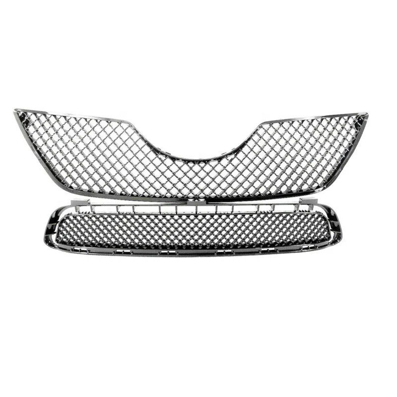 Front Grille Upper Lower Chrome Mesh Grill For Toyota Camry 2007 2008
