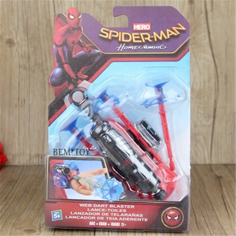 New Spider Man Toys Plastic Cosplay wall attachable sucker launch costume spiderman toys