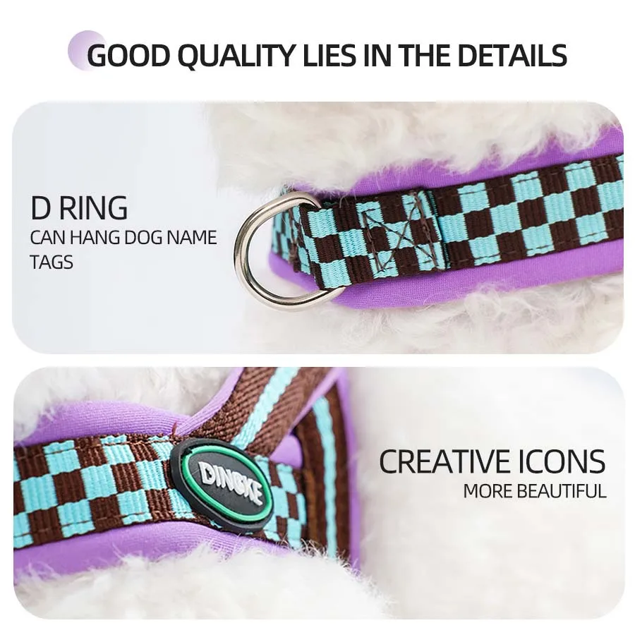 Hot Selling Colorful Outdoor Dog Harness Breathable Comfortable Adjustable for Small Medium Dogs Pet Products manufacture