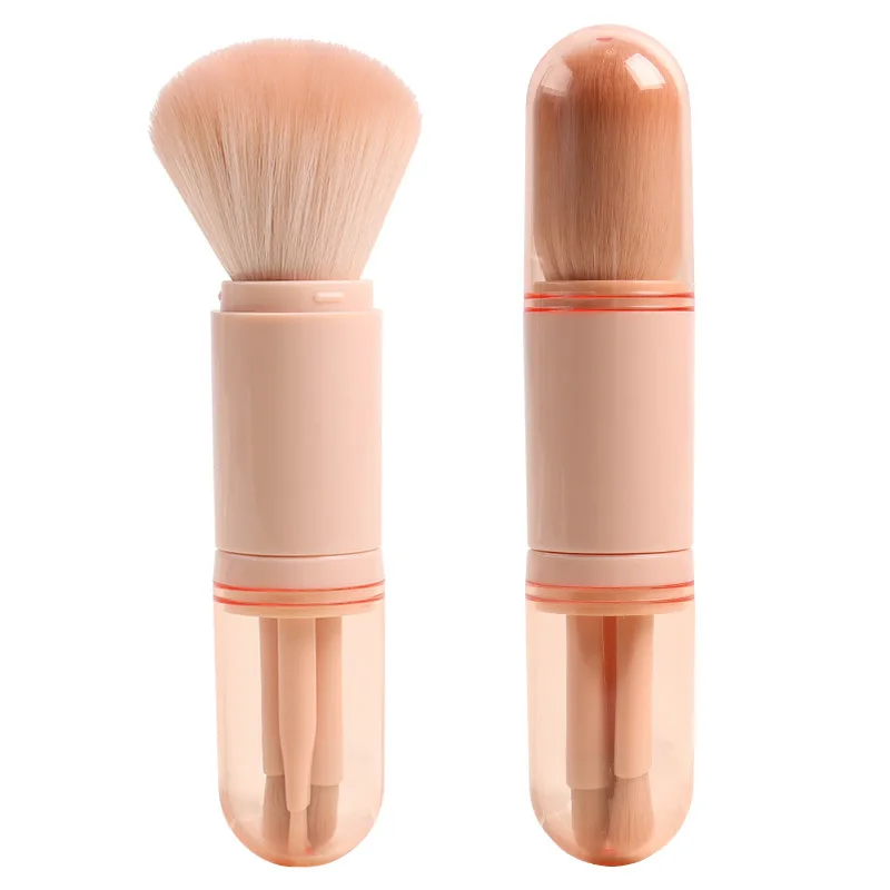 Makeup tools powder travel pink single high quality synthetic foundation brush set professional