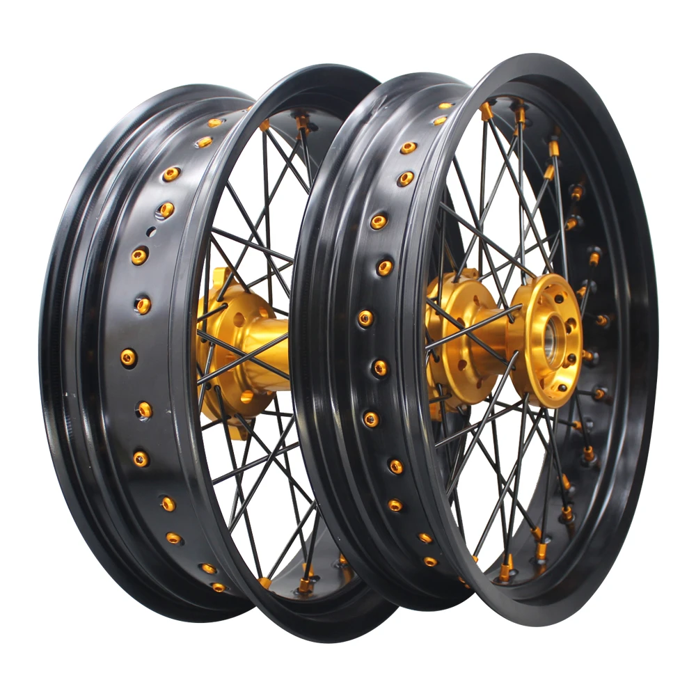 Factory Direct Sale RMZ DRZ 250 450 17 Inch SM Wheels Alloy Motorcycle Supermoto Wheels for Suzuki