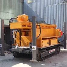 CS1000 Full Hydraulic Drill Machine Efficient 200m-1000m Water Well Drilling Rig with Pump for Big Scale Water Projects