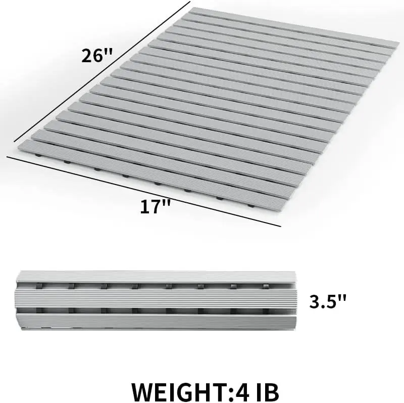 7colour Bath Mat Shower Mat Non Slip Heavy Duty Rubber Bathtub Mat Without Suction Cups For