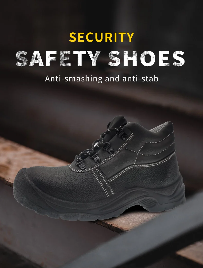 Zapatos De Trabajo Factory Price Black Low Cut Cow Split Leather Work ...