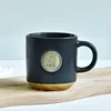 Bronze medal cup, matte black (gold base)