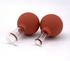 Rubber Suction Bulb Glass Cupping Set Anti Cellulite Vacuum Massage Body Facial Massage Rejuva Cup
