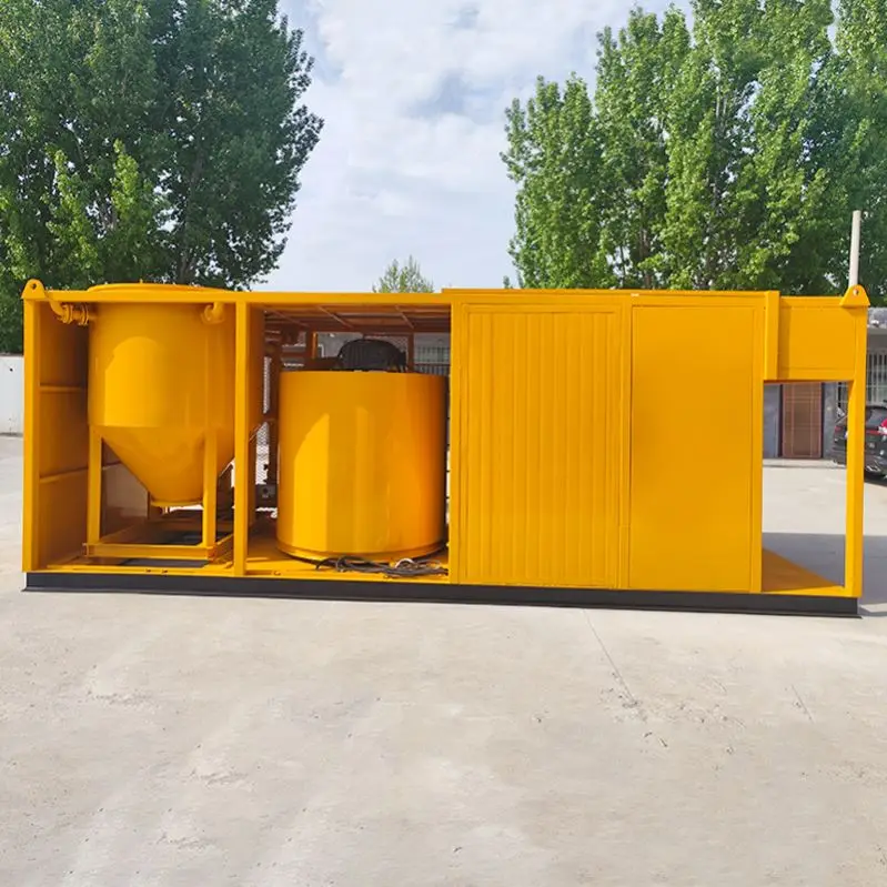 Контейнерный тип дизайн большой емкости полностью автоматическая установка для смешивания цементного раствора