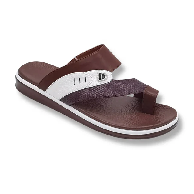 Sandals Summer New Men's Arabic Slippers Flat Shoes Men's Breathable Beach Flip Flops Wear Casual Slippers