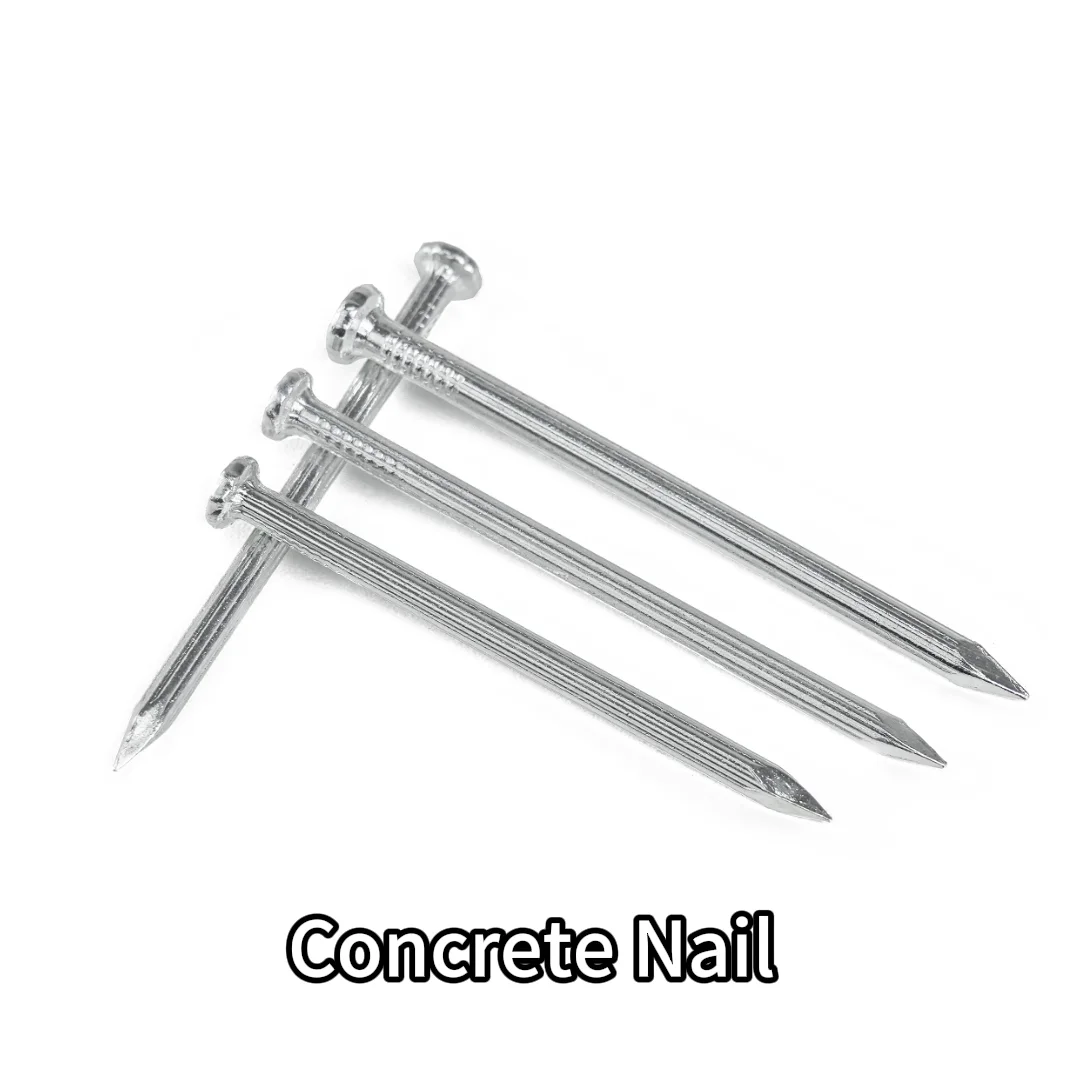 Stainless Steel Round Nails For Cement Wall Construction Wood Round Steel Nails For Concrete 