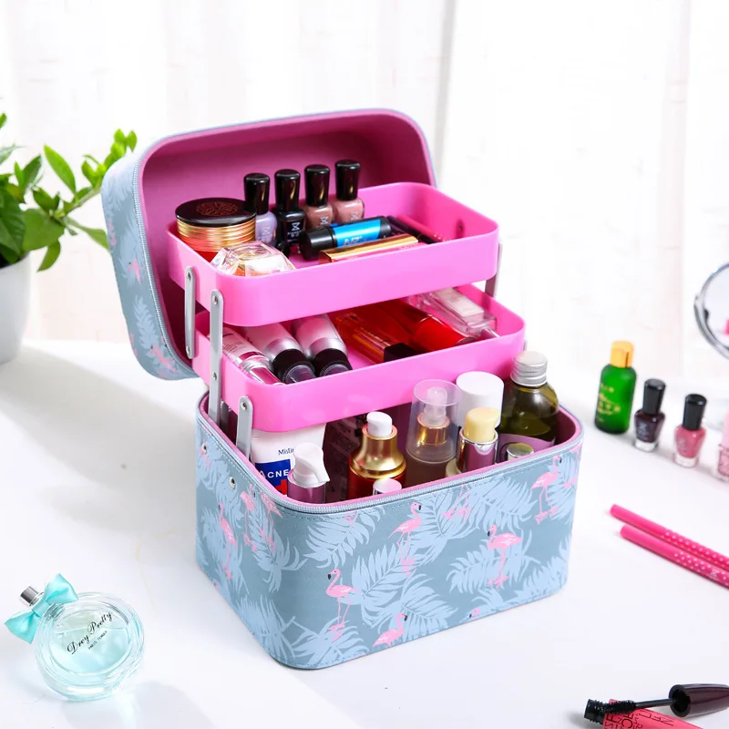 Profesional Vanidad Bolsa De Cosméticos Organizador De Viaje De La Mujer  Hacer Casos De Gran Capacidad Cosméticos Maletas Para Maquillaje - Buy  Neceser De Maquillaje,Estuche Para Carrito,Estuche De Cuero Para Maquillaje  Product