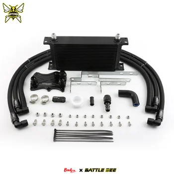 BATTLE BEE Engine Oil Cooler Kit for Mer*cedes-BE*NZ M276 3.0/3.5L V6 With 19 Rows Oil Cooler Adapter BB-OCK-156