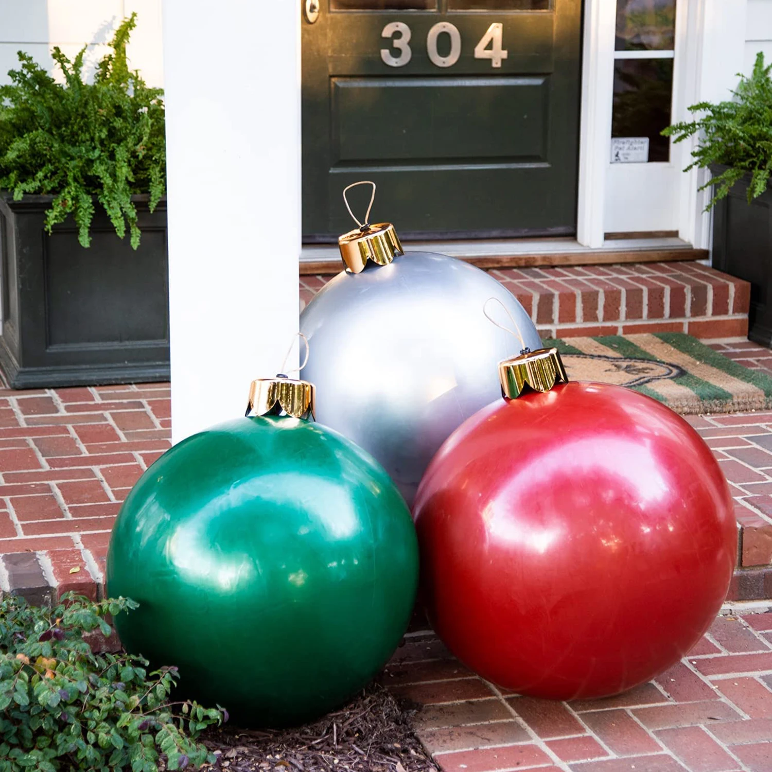 Inflatable Christmas Ornaments,18" 25" Christmas Oversized Ornament