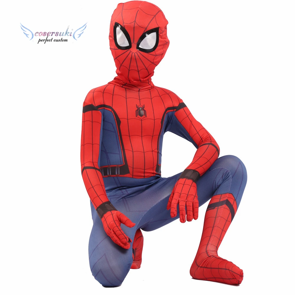 Super-héros Homecoming Spiderman Costume Collant Costume pour enfants ou adultes 