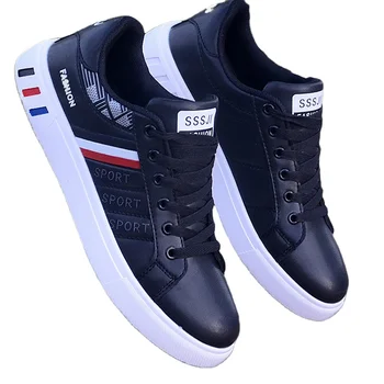 2024 high quality Man Leather Shoe sports Running Sneakers White fashion men's skateboard Casual Shoes