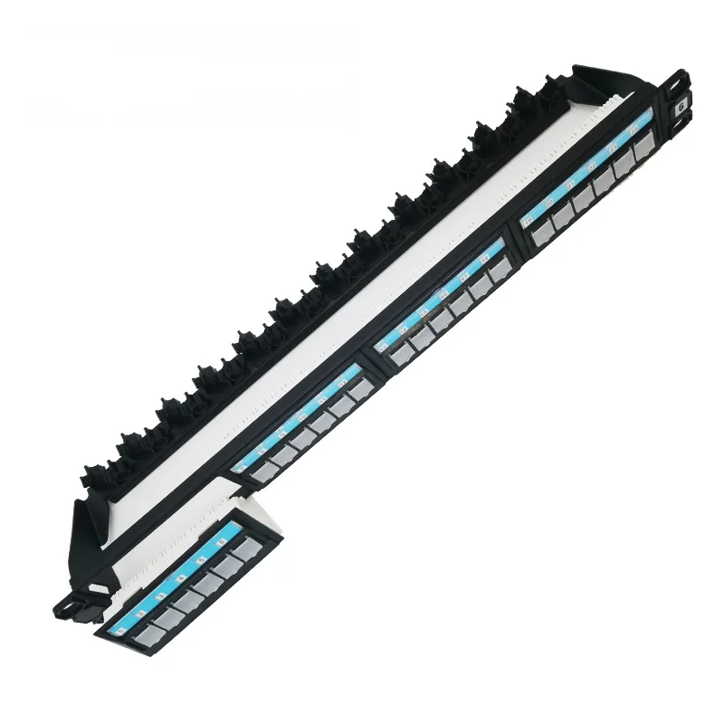 NEW Network Patch Panel  UTP Cat6 24 Port  Removable with dust-proof shutter
