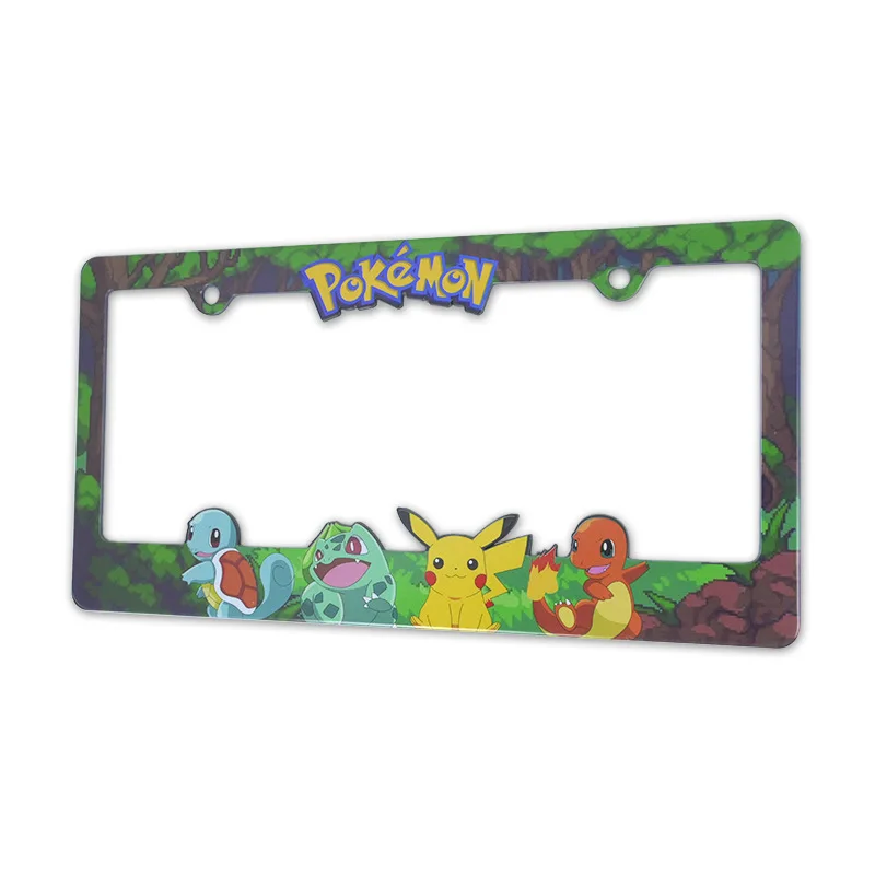 Custom Plastic 3D Anime  License Plate Frame Hello Kitty Plastic License Plate Frames Jdm License Frame