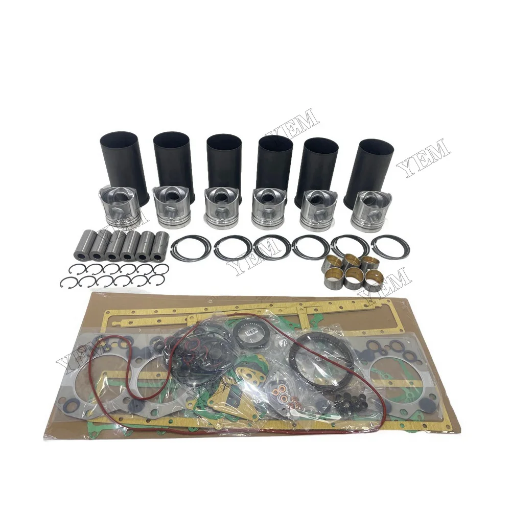 For Komatsu 6D108 Overhaul Kit With Gasket Set Engine Parts Replacement 6