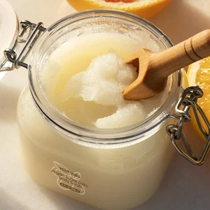 Nourishing Organic Argan Oil & Shea Butter Body Scrub Aloe Vera Glycerin Hydrated Skin Luxury Exfoliator for Home Spa Treatments