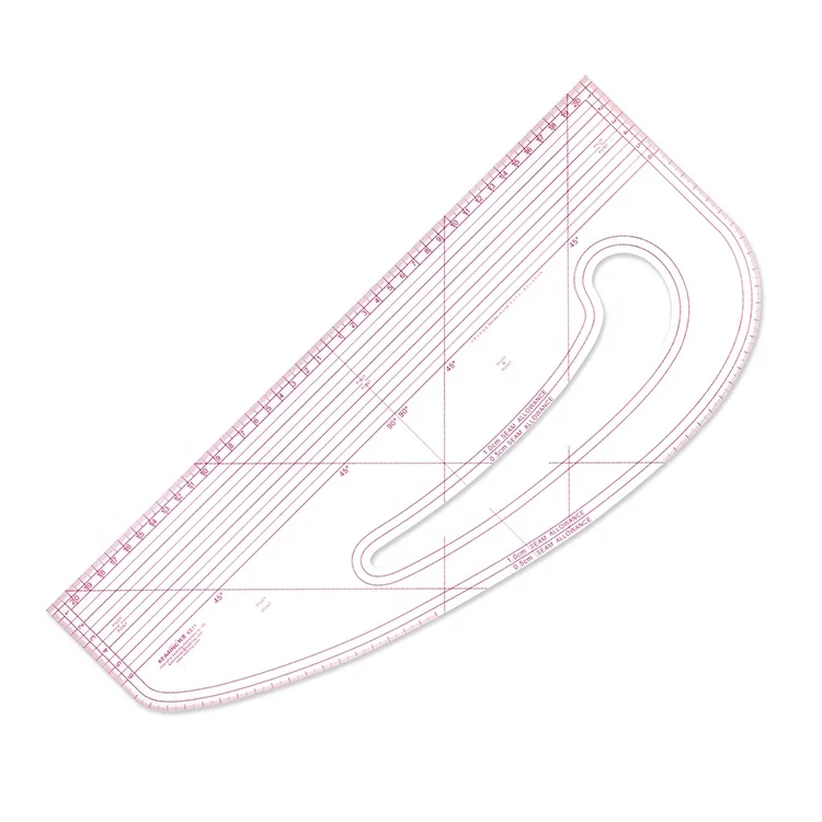 Kearing Flexible Plastic Metric French Curve Ruler for Sewing