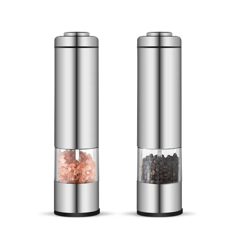 Electric Gravity Stainless Pepper Mill with Battery Powered Adjustable  Roughness - China Electric Pepper Grinder and Grinder Bottle price