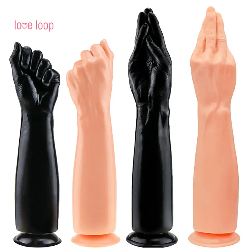 Silicone and Metal Hand Dildo Butt Plug Juguetes Sexuales Fistin Ass Massager  Arm Huge Dildo Fisting Anal Sex Toy for Women