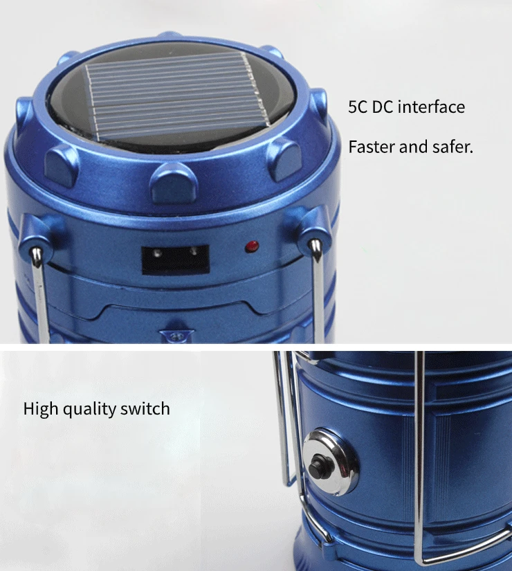 Outdoor Usb Rechargeable Oak Portable Camping Wood Lamp