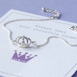 2026 New Design American Style Trendy Crown Bracelet Set Princess 925 Sterling Silver King Crown Bracelet for Women Gift Jewelry