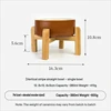 Cuenco individual marrón brillante con soporte para pies alto