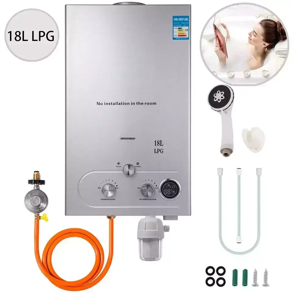ファッショ 2023高品質18l Lpg/lngガス給湯器熱交換器電気温水器シャワー用 Buy Bathroom Electric